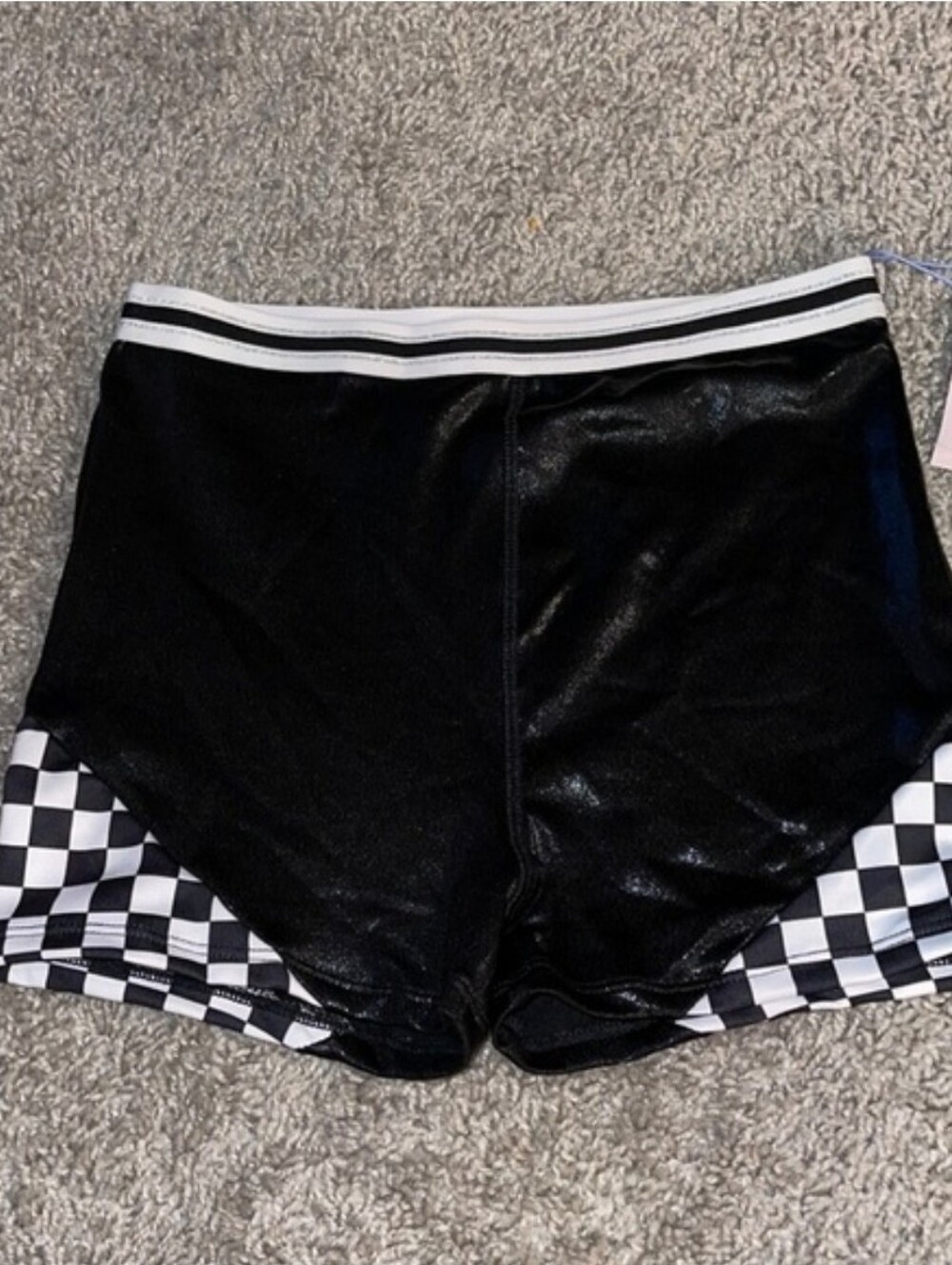 More than Magic Girls Checkered Gymnastics Shorts